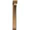 Ekena Millwork Thorton Slat Rough Sawn Bracket w/ Offset Brace, Western Red Cedar, 6"W x 38"D x 44"H BKT0604X38X44THR06RWR - alternate 3